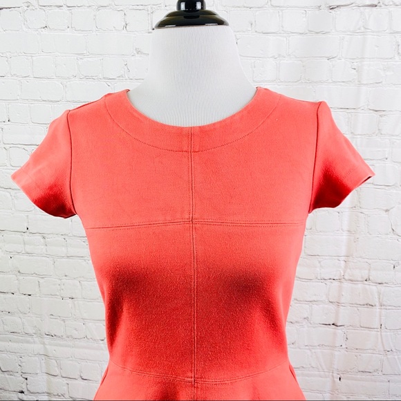 Kate Spade Saturday Fit & Flare Dress Coral Cotton - Picture 3 of 10